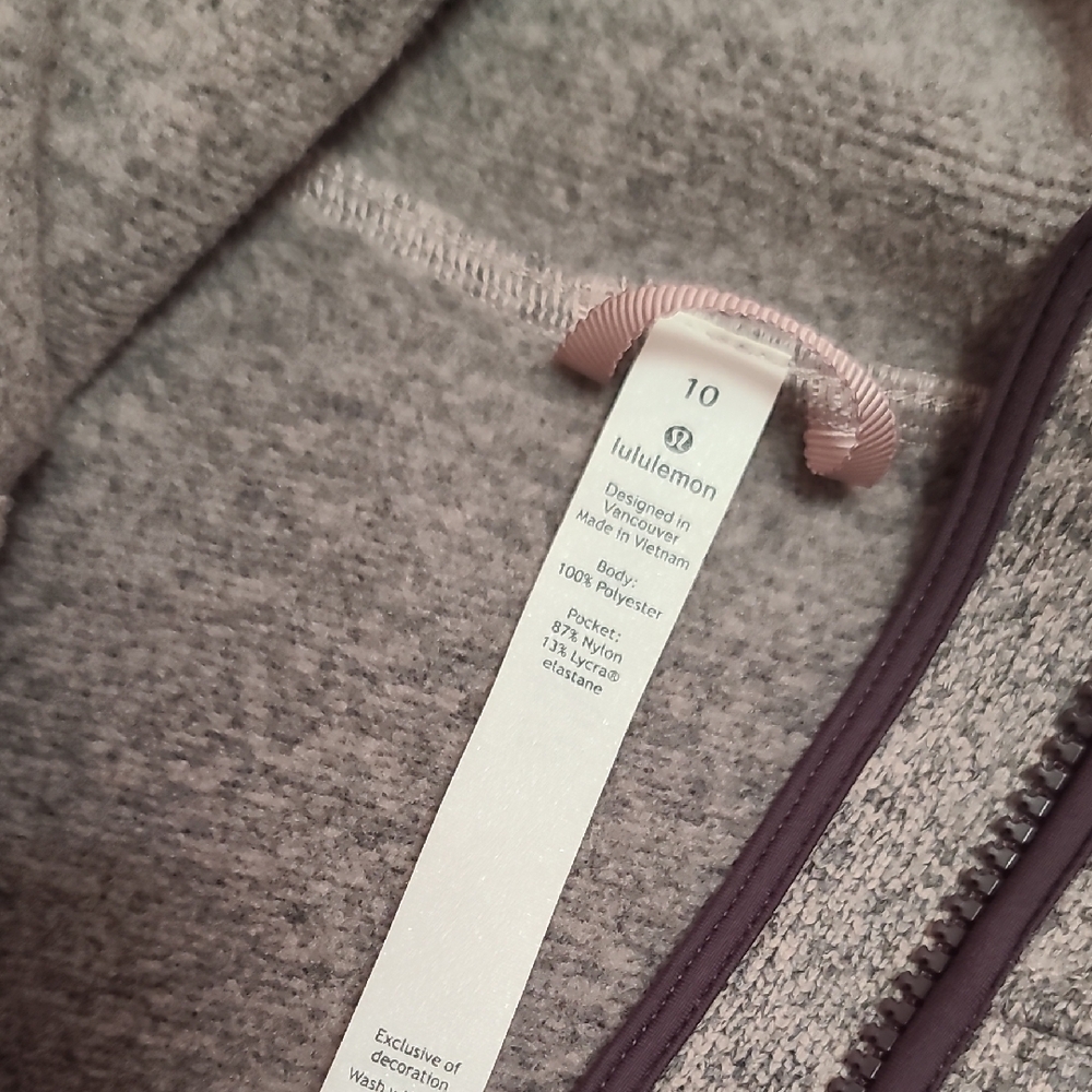 Lululemon Fleece & Thank You Size 10 - Picture 3 of 8